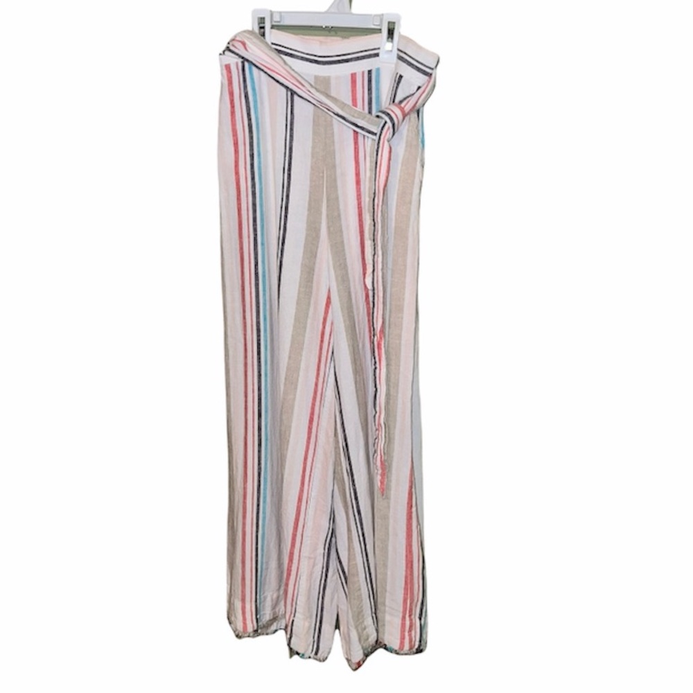 Cloth & Stone XS colorful striped linenblend pants